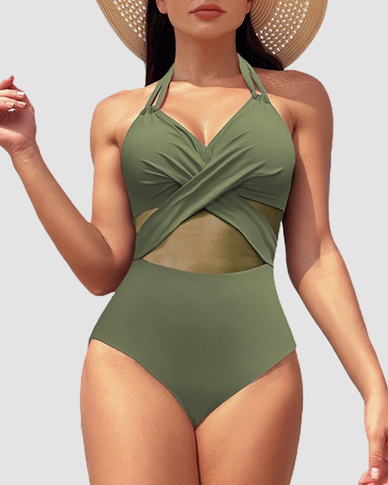 LilyLove® High Waisted Tummy Control One Piece Swimsuit