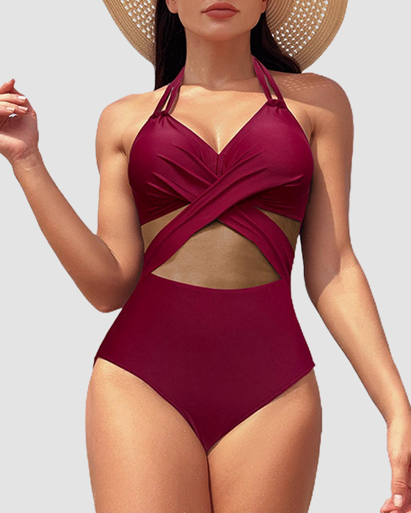 LilyLove® High Waisted Tummy Control One Piece Swimsuit