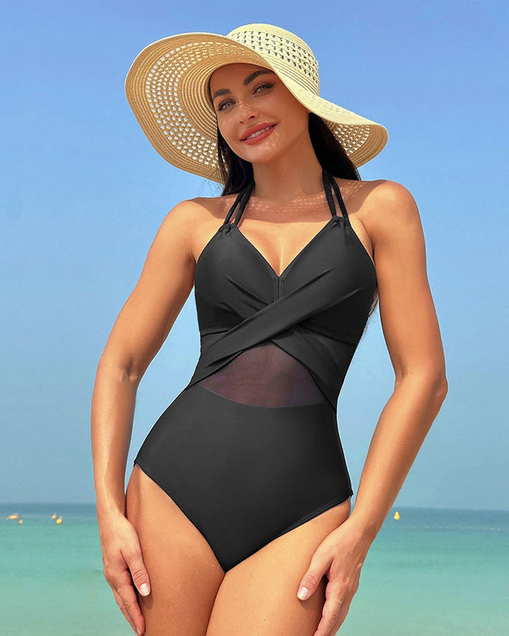 LilyLove® High Waisted Tummy Control One Piece Swimsuit