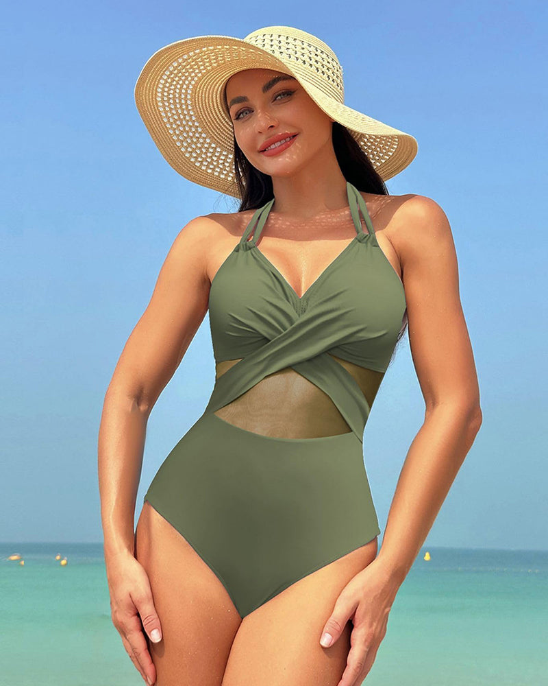 LilyLove® High Waisted Tummy Control One Piece Swimsuit