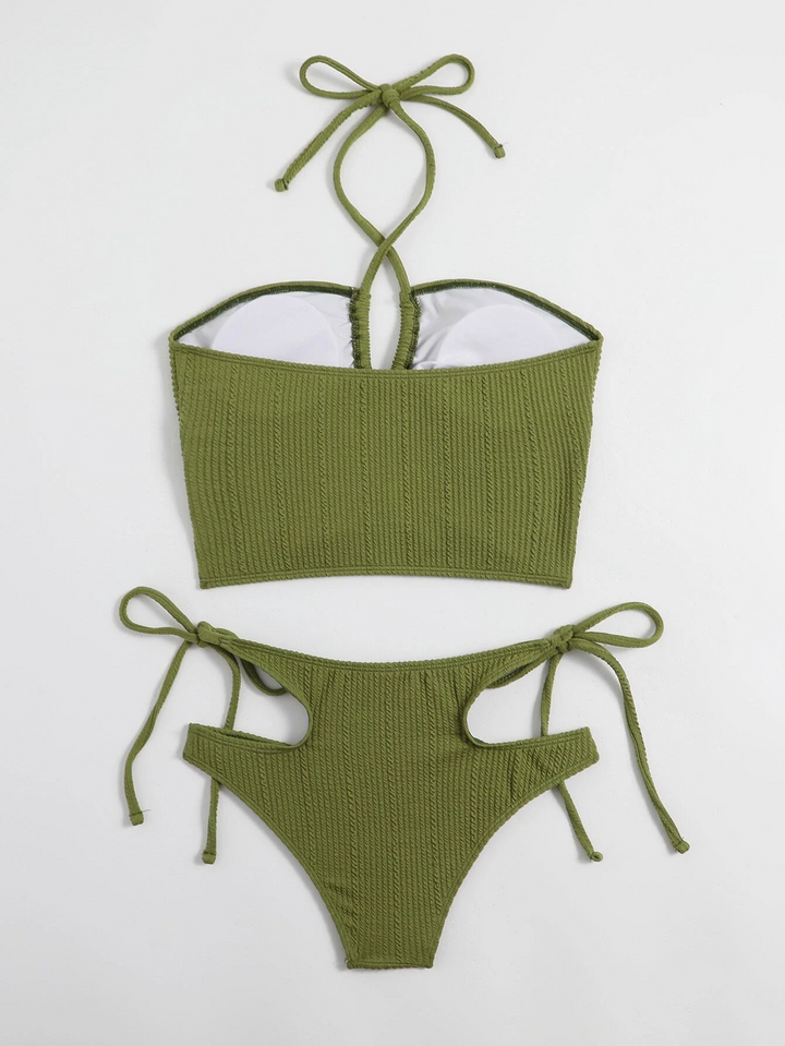 LilyLove® Fashion Design Hollow Out Lace-Up Bikini Set
