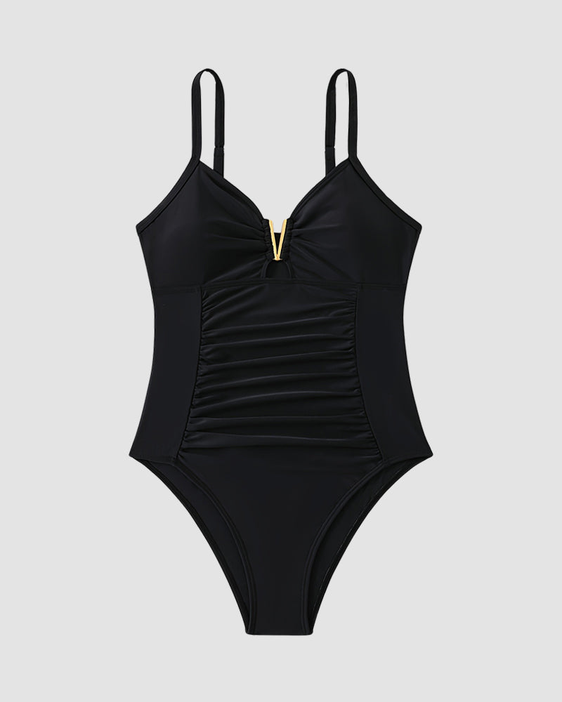 LilyLove® V-neck Tummy Control One Piece  Swimsuit