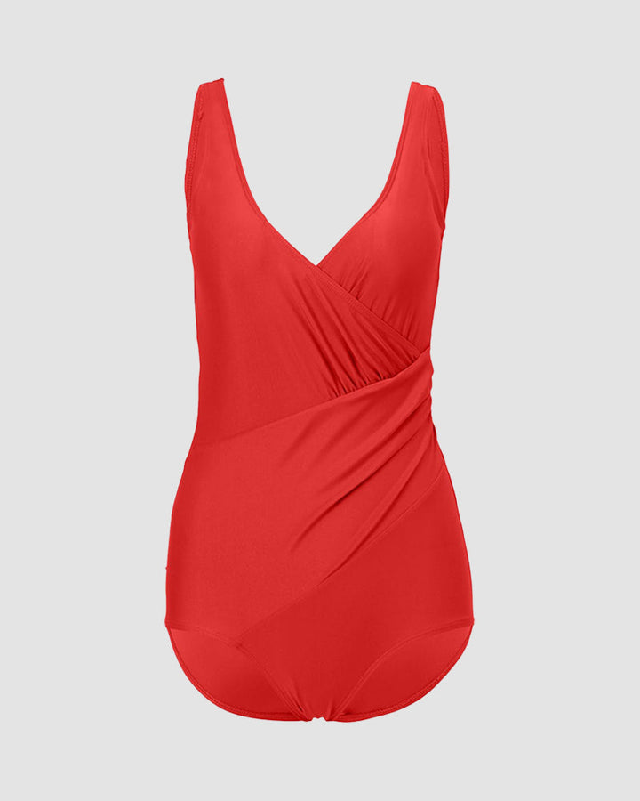 LilyLove® Deep-V Neck One Piece Tummy Control Swimsuit