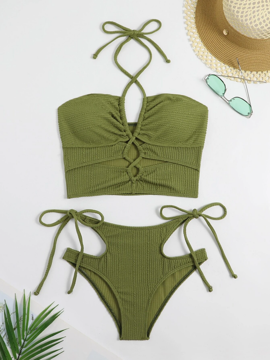 LilyLove® Fashion Design Hollow Out Lace-Up Bikini Set