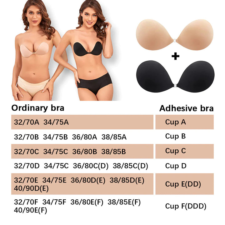 Invisible Strapless Backless Sticky Bra