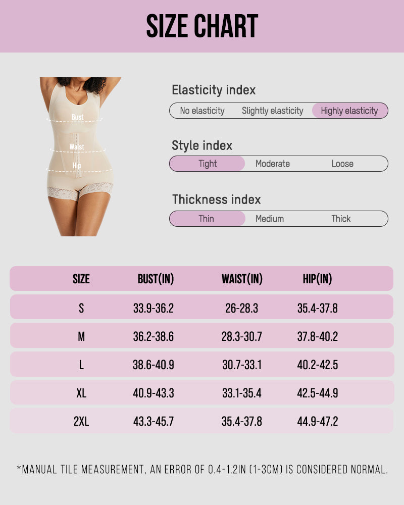 PowerMesh Double-Layer Tummy Control Bodysuit Shapewear