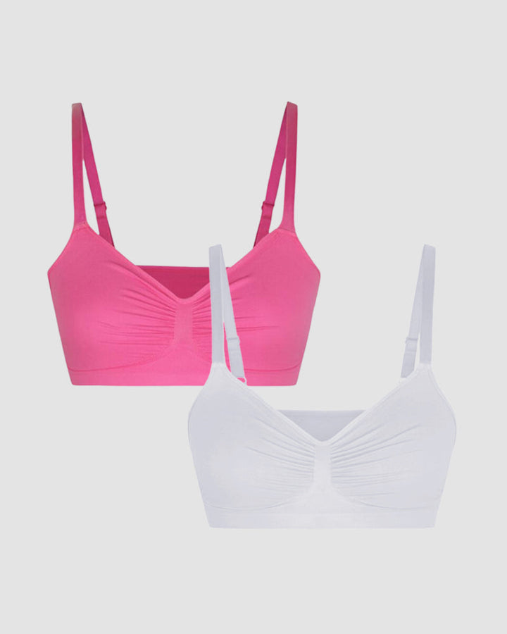 Full Coverage Comfort Wireless Sculpt Bra (2 Pcs)