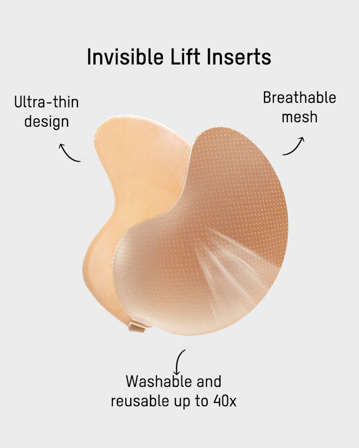 Mango Shaped Breathable Self-Adhesive Invisible Bra (2 Pairs)
