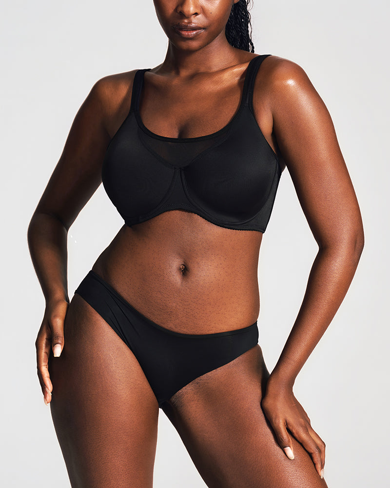 Mesh Cooling Full Coverage Minimizer Bra