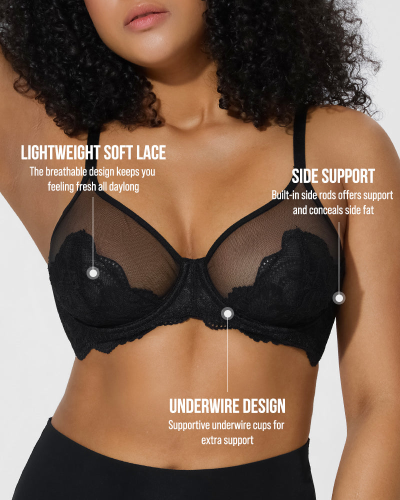 Full Coverage Lace Minimizer Bra