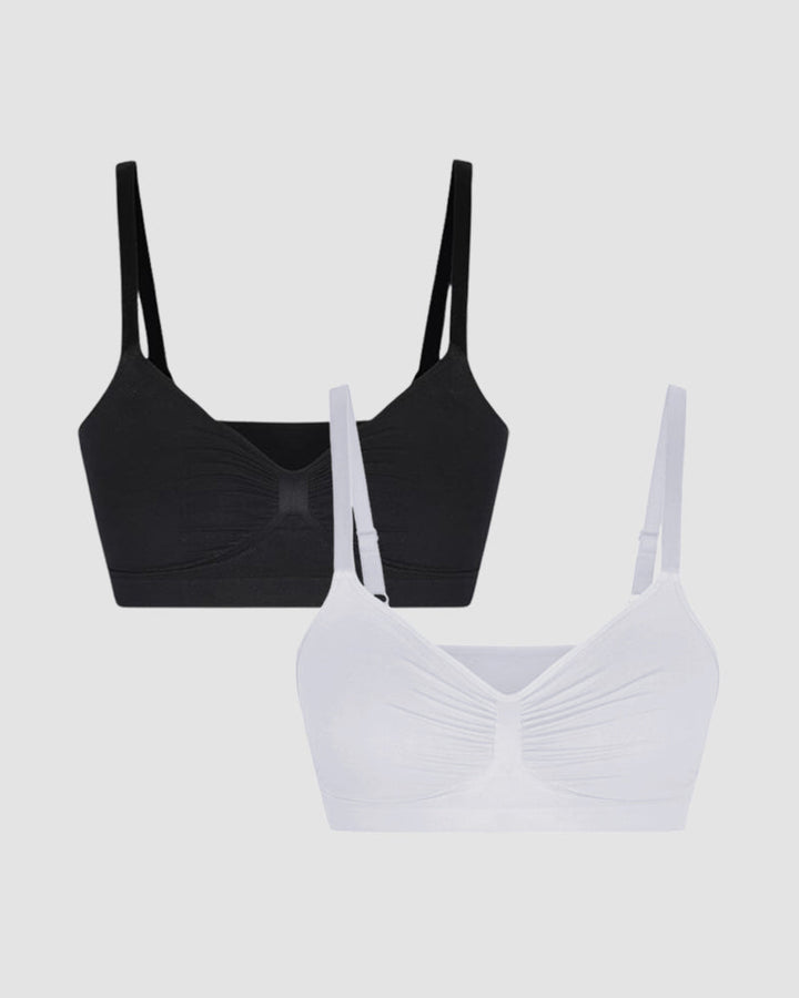 Full Coverage Comfort Wireless Sculpt Bra (2 Pcs)
