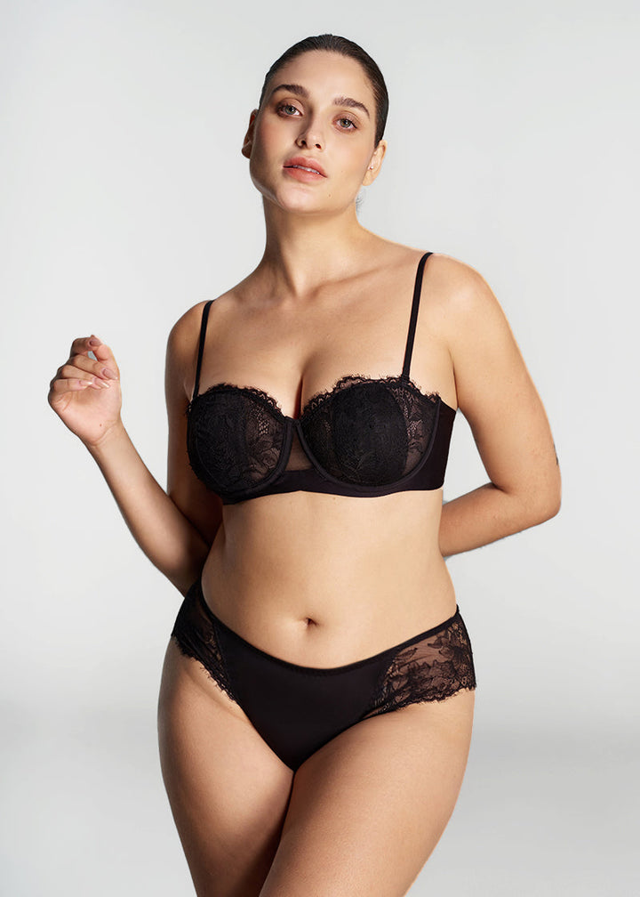 Breathable Memory Steel Underwire Demi Lace Bra