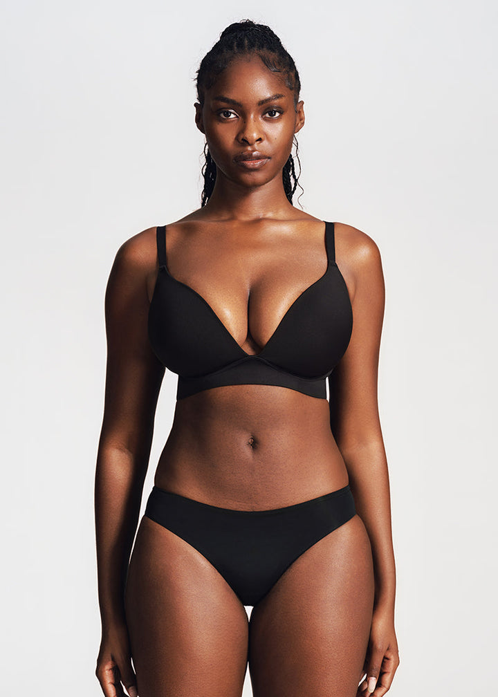 Comfort Wireless Deep V Plunge Bra