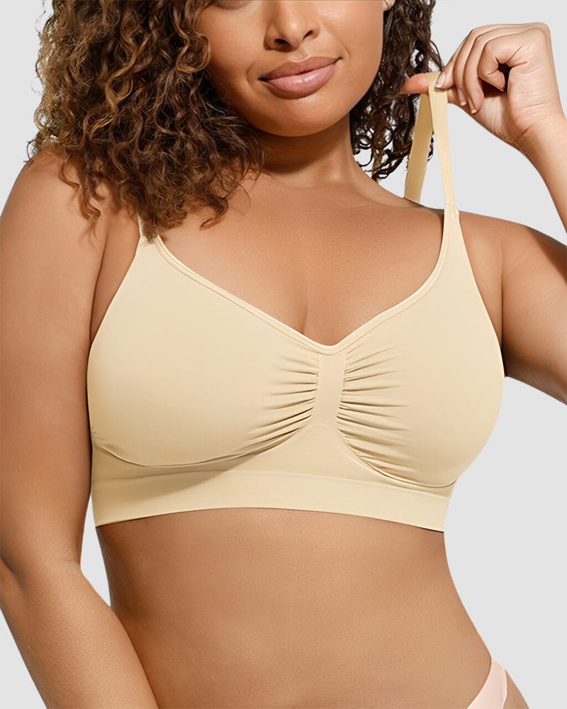 Full Coverage Comfort Wireless Sculpt Bra (2 Pcs)