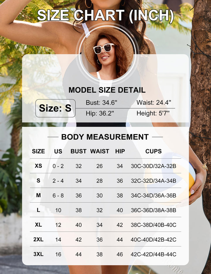 Hourglass™ Modest Retro Color Block Skirted Swimsuit