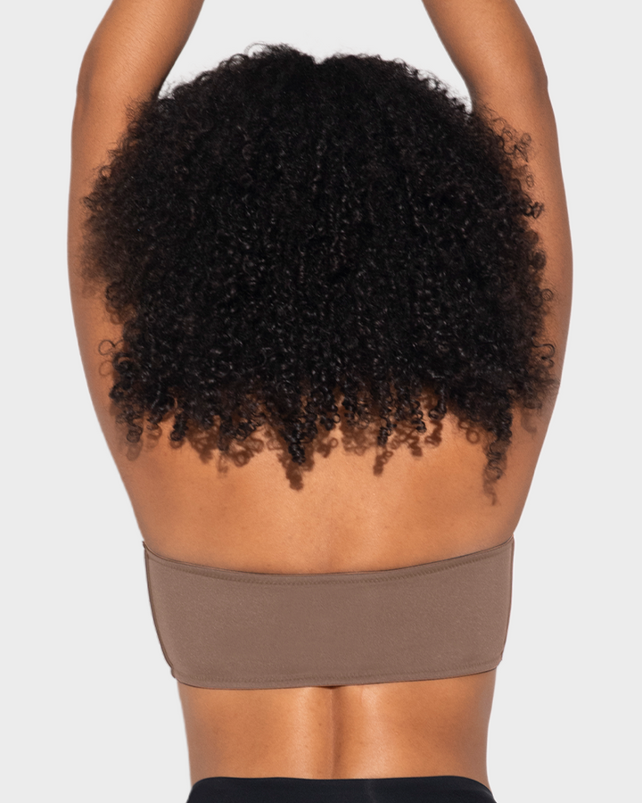 Front Closure Wireless Push-Up Bandeau Bra