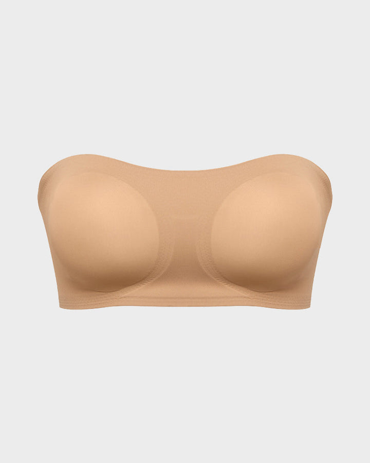 Non-Slip Crossover Side Hook Bandeau Bra