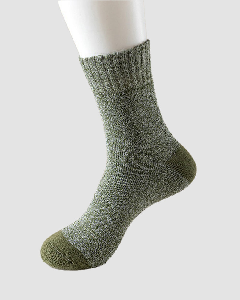 Men's Thermal Terry Loop Socks - 5 Pairs