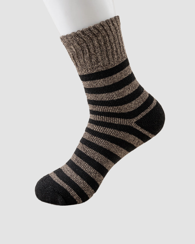 Men's Thermal Terry Loop Socks - 5 Pairs