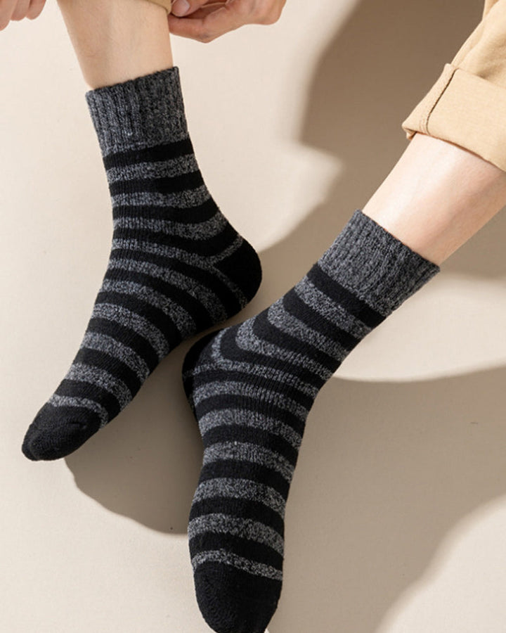 Men's Thermal Terry Loop Socks - 5 Pairs