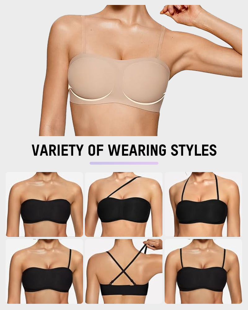 Versatile Strapless Padded Bandeau Bra