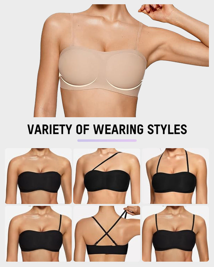 Versatile Strapless Padded Bandeau Bra
