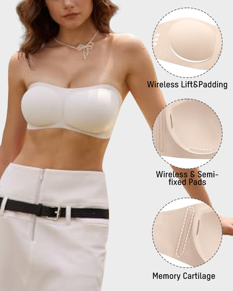 Versatile Strapless Padded Bandeau Bra