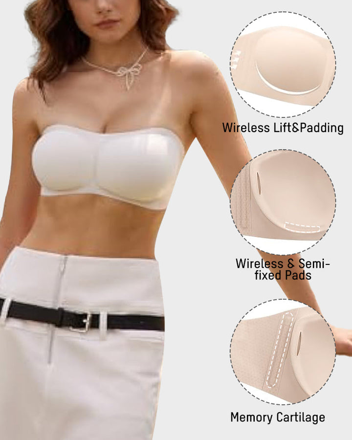 Versatile Strapless Padded Bandeau Bra