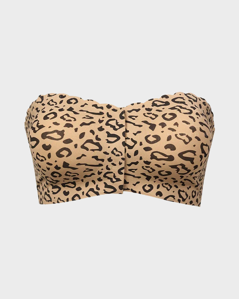 Comfortable Breathable Scallop Trim Hook & Eye Front Bralette