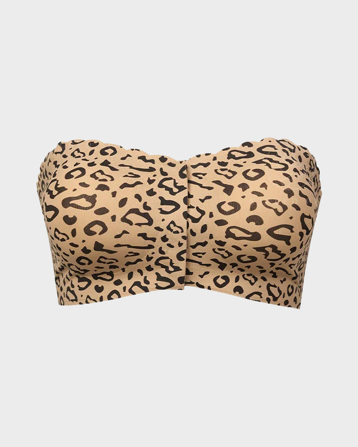 Comfortable Breathable Scallop Trim Hook & Eye Front Bralette