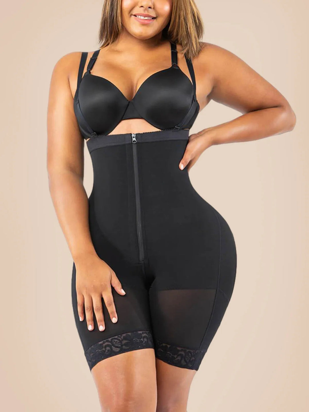Tummy Compression Bodysuit Shaper With Butt Lifter