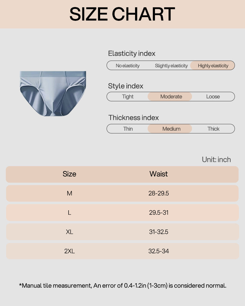 Men's Modal Seamless Anti-Odor Briefs - 5 Pack