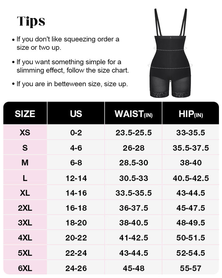 Tummy Compression Bodysuit Shaper With Butt Lifter