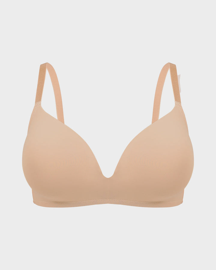 Seamless One-Piece Molded Wireless Bra