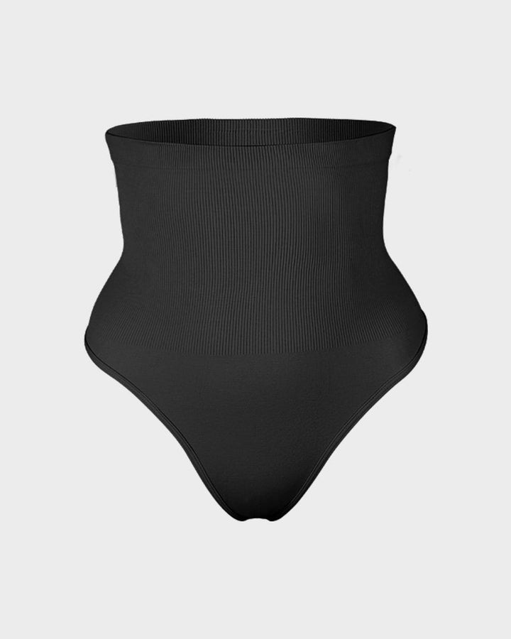 High Waist Tummy Control Shaping Thong Panty (2 Pack)