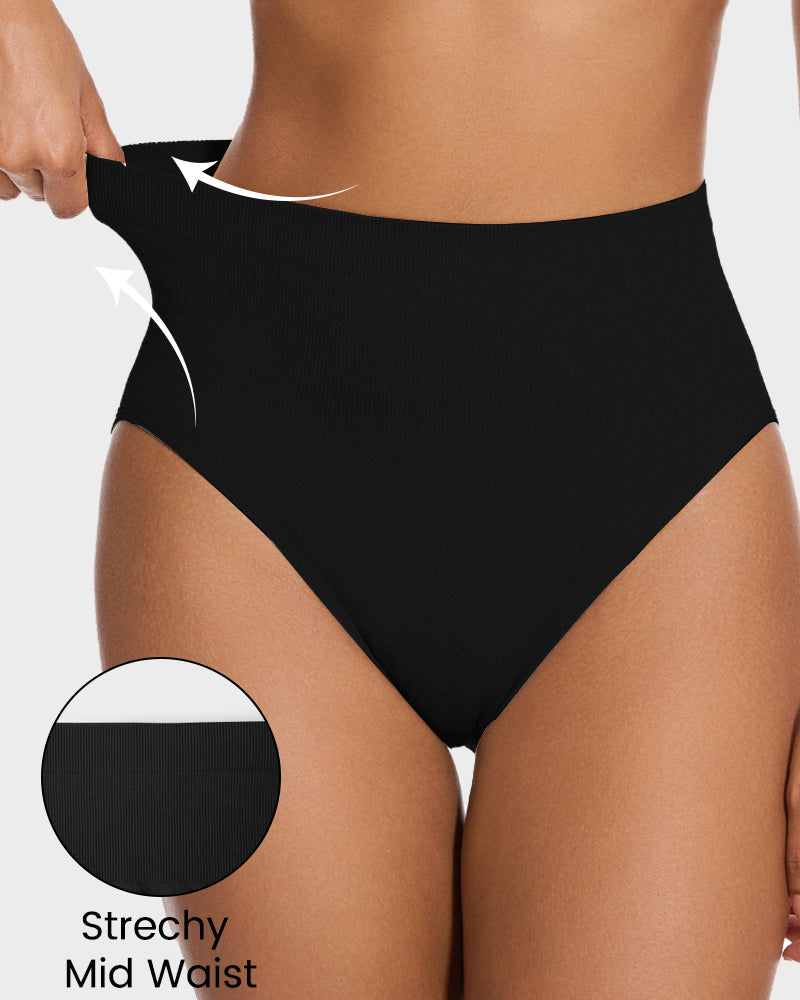 Mid-Waist Tummy Control Shaping Brief Panty (2 Pack)