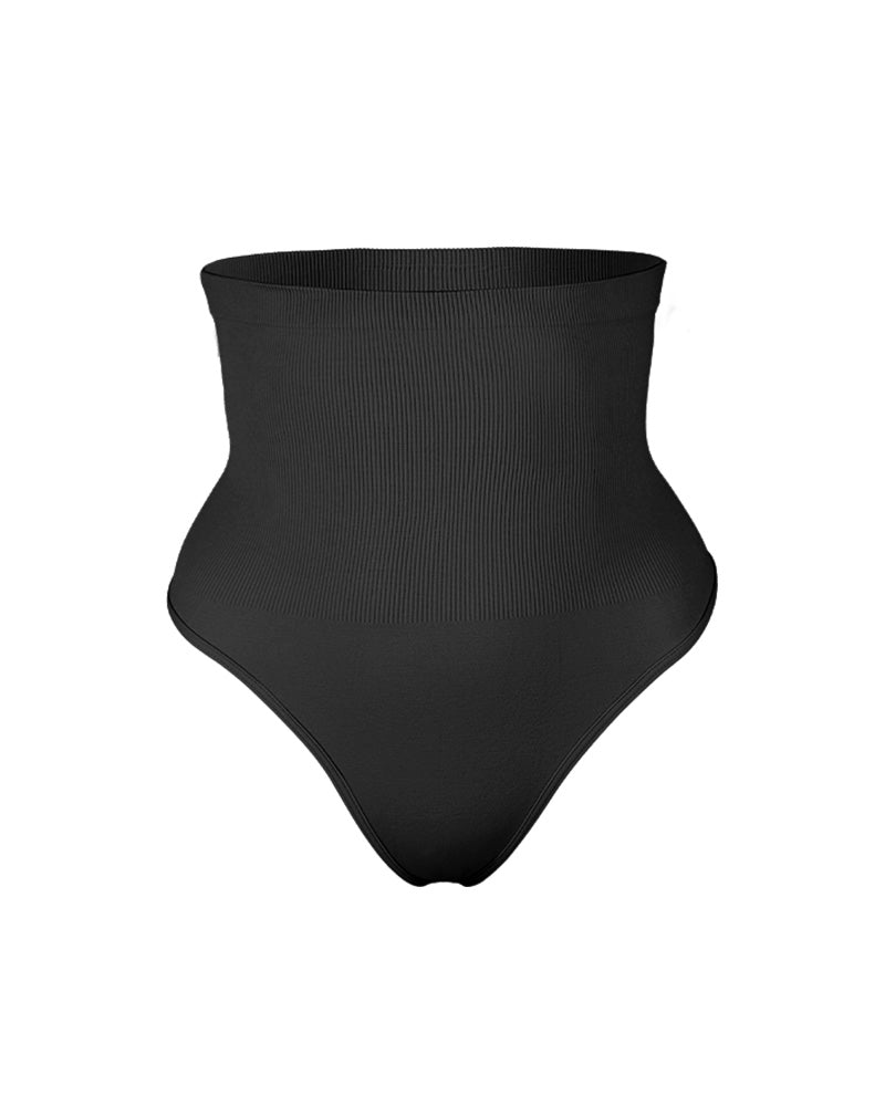 High Waist Tummy Control Shaping Thong Panty (2 Pack)